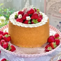 苺の米粉シフォンケーキです🍓|sucreroomさん