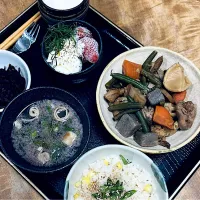 筑前煮定食|くまちゃんさん