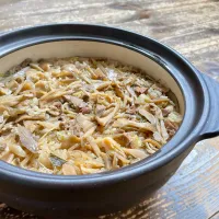 鶏牛蒡と舞茸の土鍋ご飯|koji toyodaさん