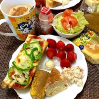 ピーマンピザトースト|みんみんさん