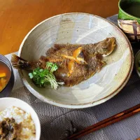 朝カレイの献立|きいろさん