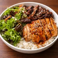 Chicken & Beef Teriyaki Combo Bowl|J. PARKさん