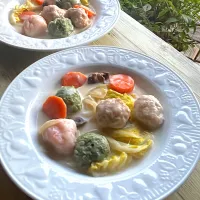 ３色肉団子🍡のこれうまスープ