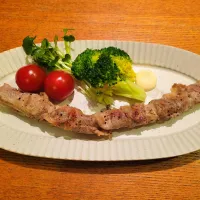 ネギの豚肉巻き|まめすけさん