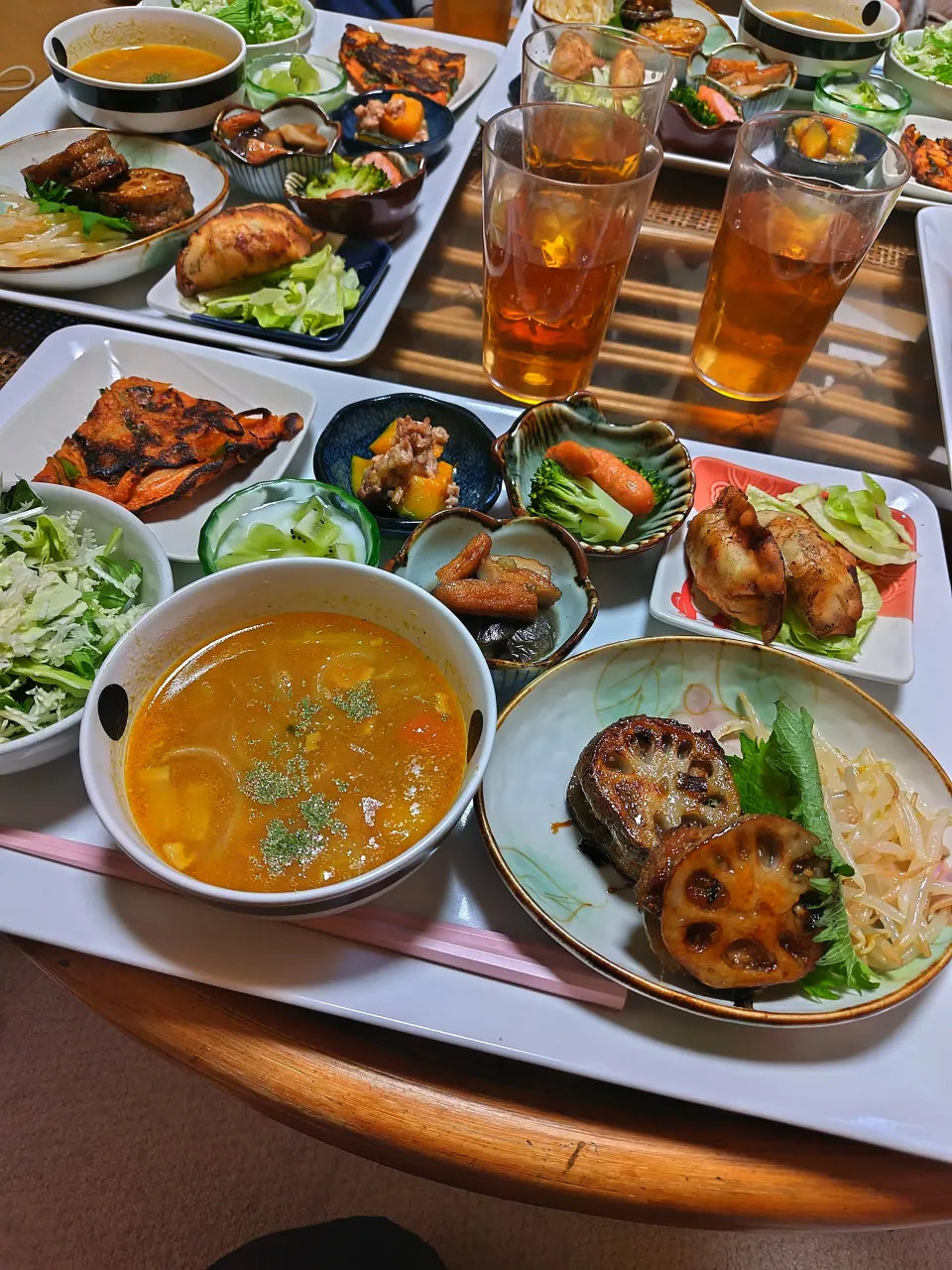 蓮根のはさみ焼定食です✨|rikako♪。.:＊さん