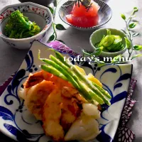 今夜は天ぷらとマグロ|山田 ナミ　Instagram ＊nmymd369さん