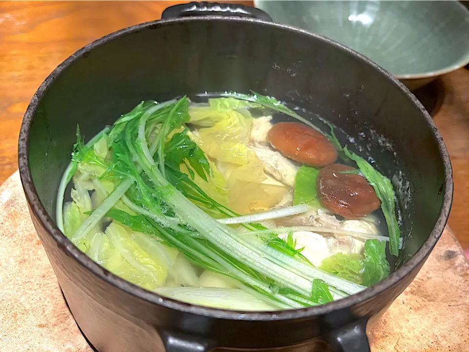 ④4月11日・［和食寄りのコース😋✨］・長崎産 とらふぐと旬野菜のココット焼き・ちり鍋風❣️|山勝さん