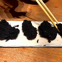 ⑤4月11日・［和食寄りのコース😋✨］・北海道産タラバの子のしゃぶしゃぶ❣️（味は別として😅珍味ですね😨💦）| 山勝さん