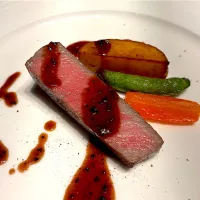 ⑦4月11日・［和食寄りのコース😋✨］・和牛フィレ肉のローストトリュフソース❣️（めっちゃ柔らか😱）|山勝さん
