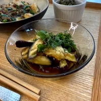 蒸し茄子の生姜醤油和え|pontalさん