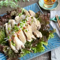 蒸し鶏のピリ辛甘酢ダレ|ゆーこどんさん