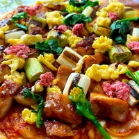 焼き鳥風 de お花見ピザ🌸|まなまな♡さん