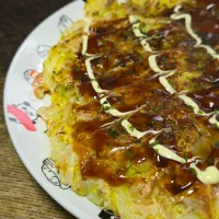 パパ作🥸春キャベツのお好み焼き| ぱんだのままんさん