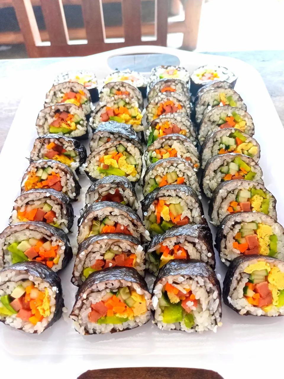 😋😋My cravings for today ☺️ HOMEMADE SPAM KIMBAP|Sweets by Loveさん