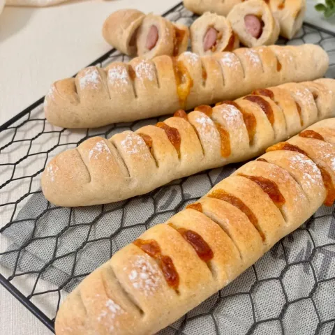 「プラス糀 糀甘酒 糖質30％オフ」を使ってみたSnapdishの料理・レシピ写真:ロングウインナーチーズ