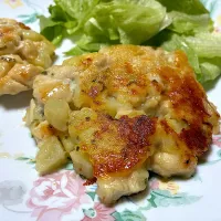 鶏とじゃがいも焼き|はっちぃさん