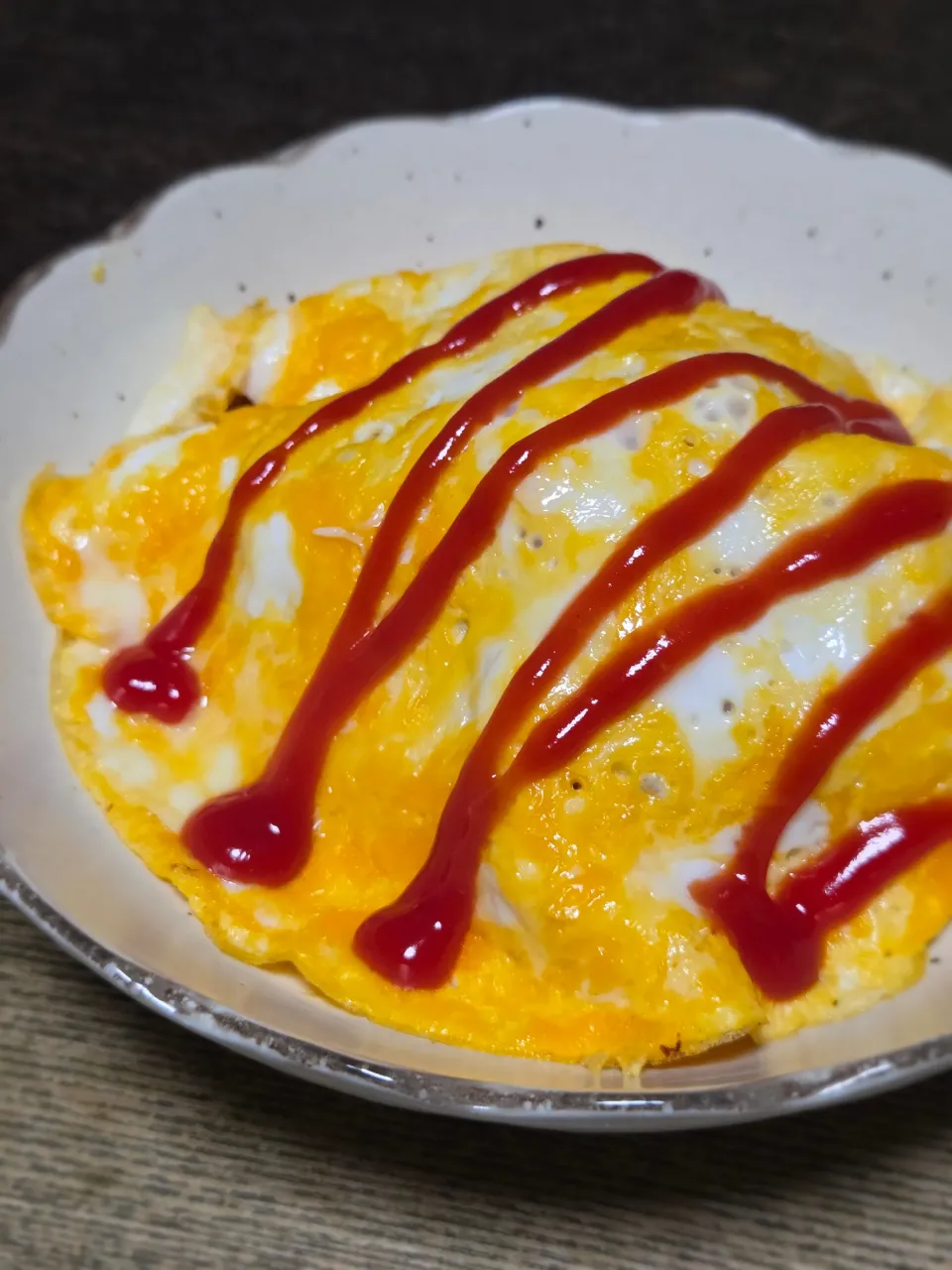 パパ作🥸オムライスで晩ごはん|ぱんだのままんさん