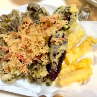 筍　ナス　舞茸　の天ぷらそば|Takeshi  Nagakiさん