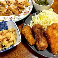一口カツとか色々お夕飯| さんだーさん
