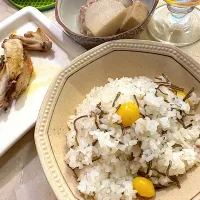 銀杏とガゴメ昆布の炊き込みご飯|MIEKO 沼澤三永子さん