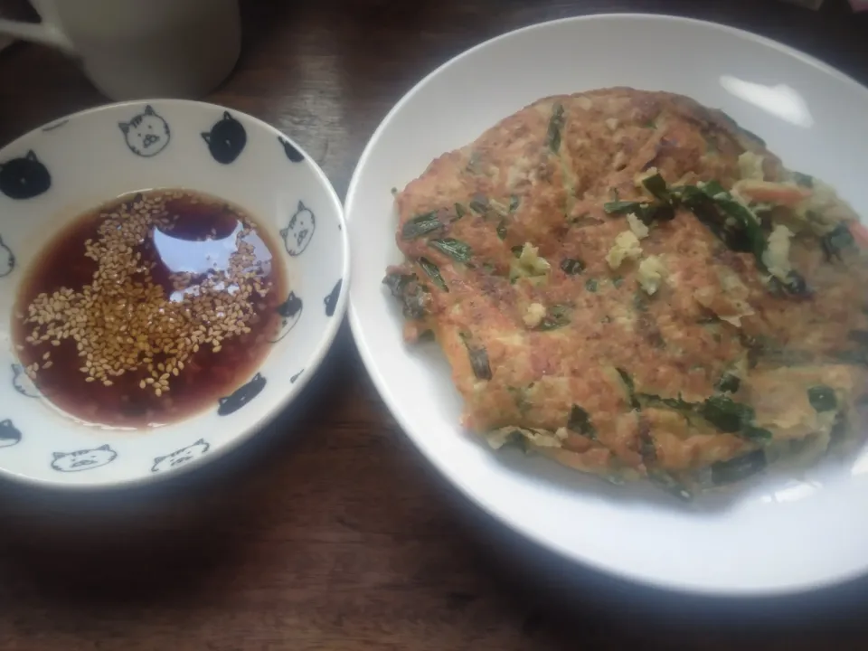 余った餃子の具でチヂミ風|にんにくと唐辛子が特に好き❤️(元シャリマー)さん
