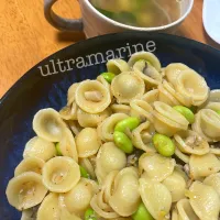 ＊春の味。あみえびと枝豆のオレキエッテ♬＊|ultramarineさん