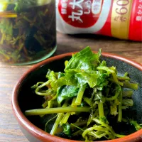 庭産🪴花わさびと葉わさびの醤油漬け