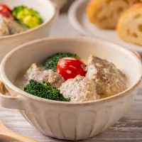 ミートボール風クリーム煮込み