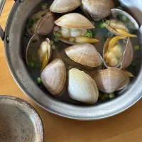 青柳の日本酒蒸し