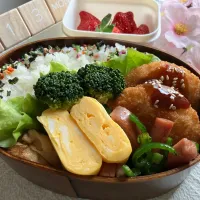 ＊0192. グラコロ＆カブの天ぷら🫜娘ちゃんの高校生弁当🍱＊| ＊抹茶＊さん