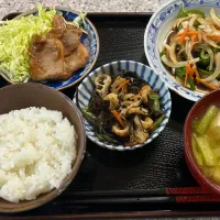 茹で塩サバのマリネ他の夕飯|kittykittyさん