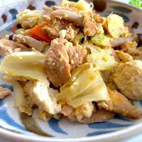 大豆のお肉でチャンプルー|きゃずさん