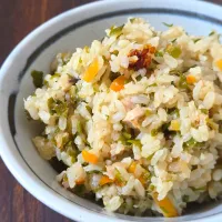 切り干し大根の煮物で炊き込みご飯