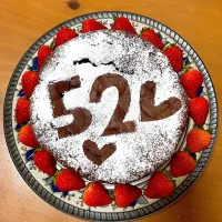 旦那さんお誕生日ケーキ❤️ガトーショコラフォンデュ|さくたえさん