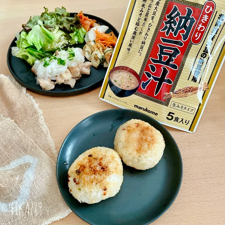 ひきわり納豆汁 飲まずに焼いたら正解でした|FIKA789さん