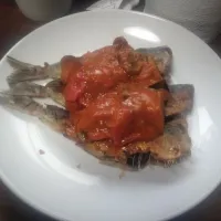 真いわしのから揚げに野菜ソース|にんにくと唐辛子が特に好き❤️(元シャリマー)さん