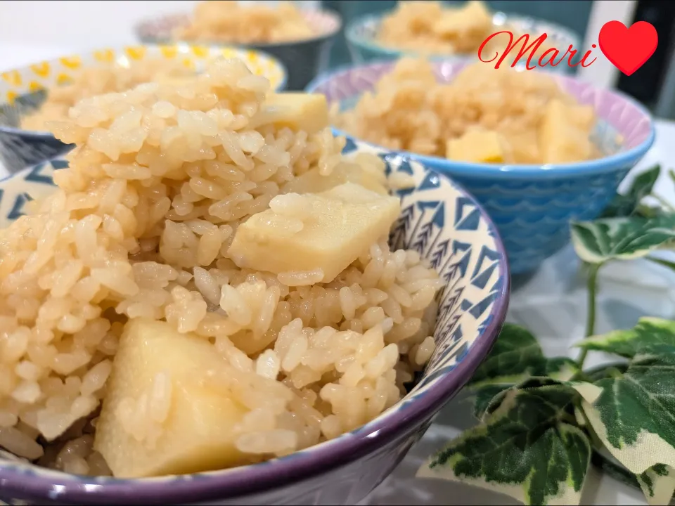 《レシピ有》鍋で炊く！たけのこご飯。|Mariさん