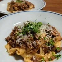 Fettuccine al Ragù Bianco|kazaneさん