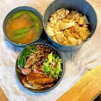 今日の旦那さんお弁当☺︎|さくたえさん