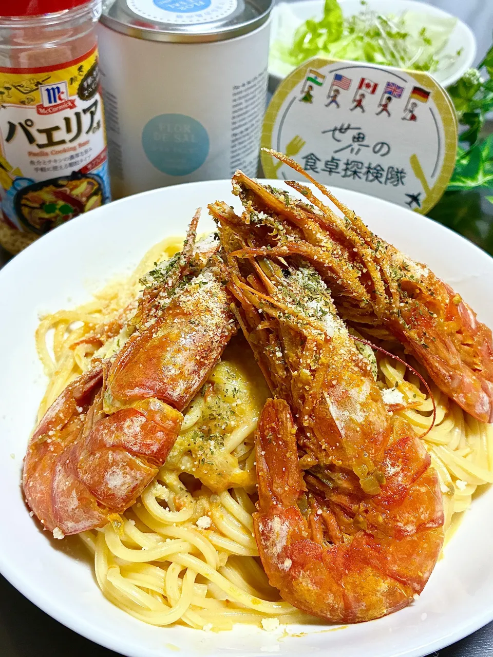 エビのクリームパスタ🦐|あやめもちもちさん
