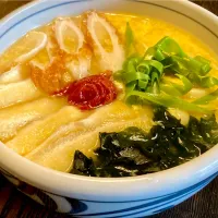 過日の麺好きランチ『梅干・かやくうどん』