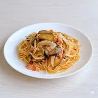 ナスケチャップスパゲティ