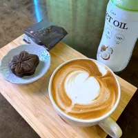 食後のカフェラテ