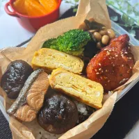 【誤差ありPart2】チンからヤンニョムチキン弁当と干からびた鮭🤣