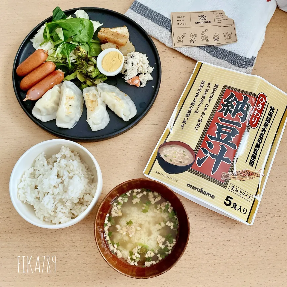 シンプルにおいしい ひきわり納豆汁|FIKA789さん