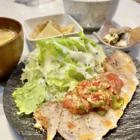 ポークステーキ。フレッシュサルサで。他|ぎんさん