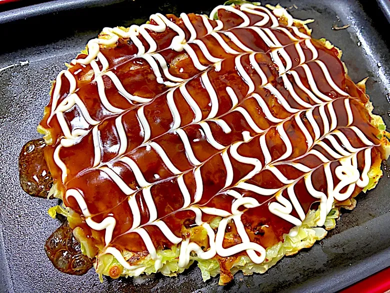 シンプルお好み焼き|単身赴任のっちさん