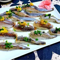 光りもの三種 握り寿司