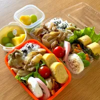 夫と次女のお弁当🍱🍙