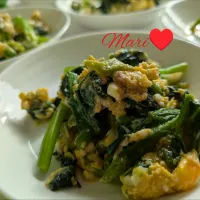 《レシピ有》ほうれん草の卵炒め。|Mariさん